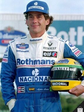 Ayrton Senna “Nacional” Blue Snapback Hat Official Licensed